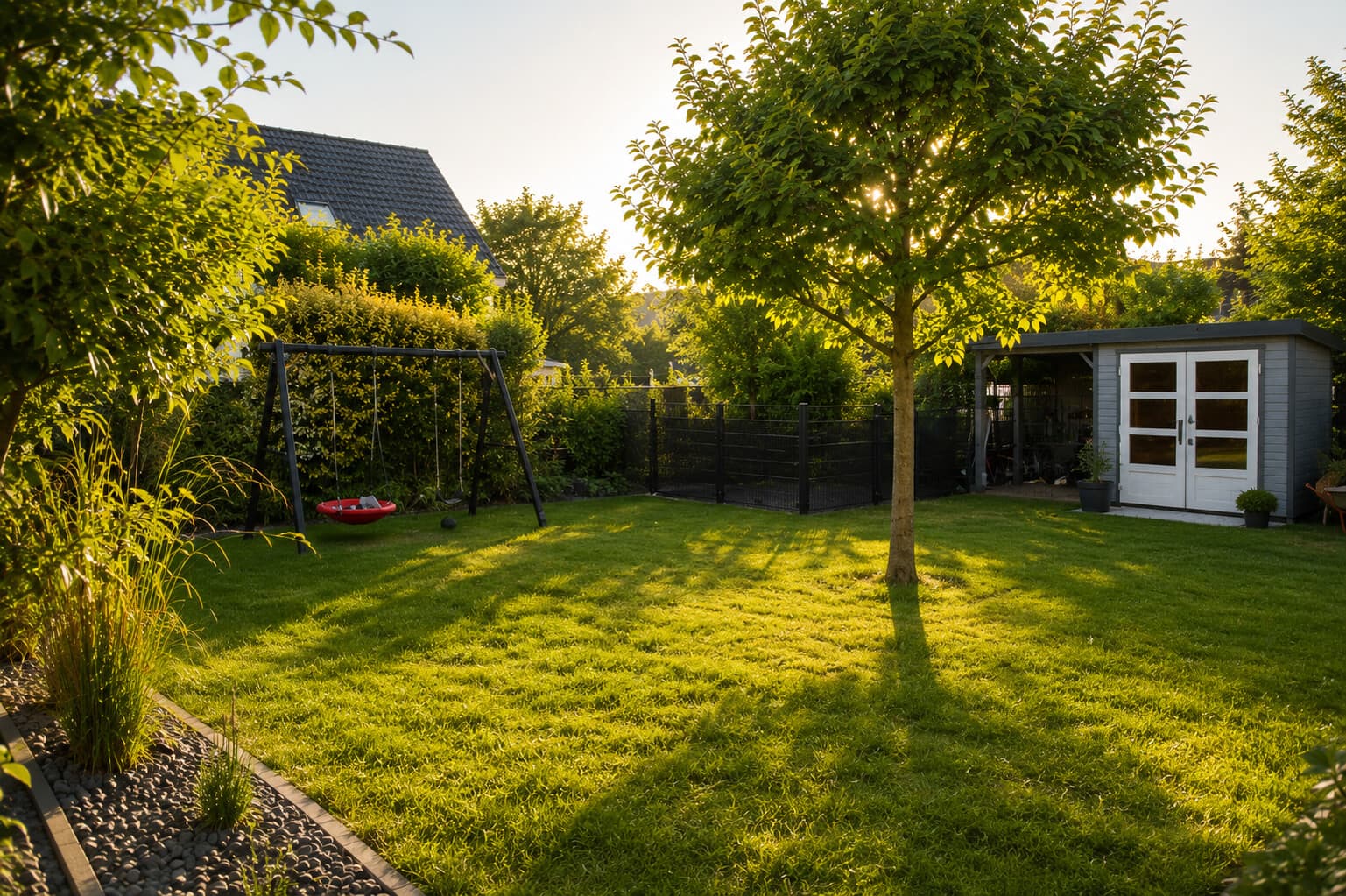 Sonniger Bereich im Garten
